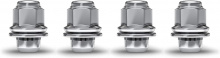 White Knight 5312 Chrome M12x1.75 Medium Mag Lug Nut with Washer